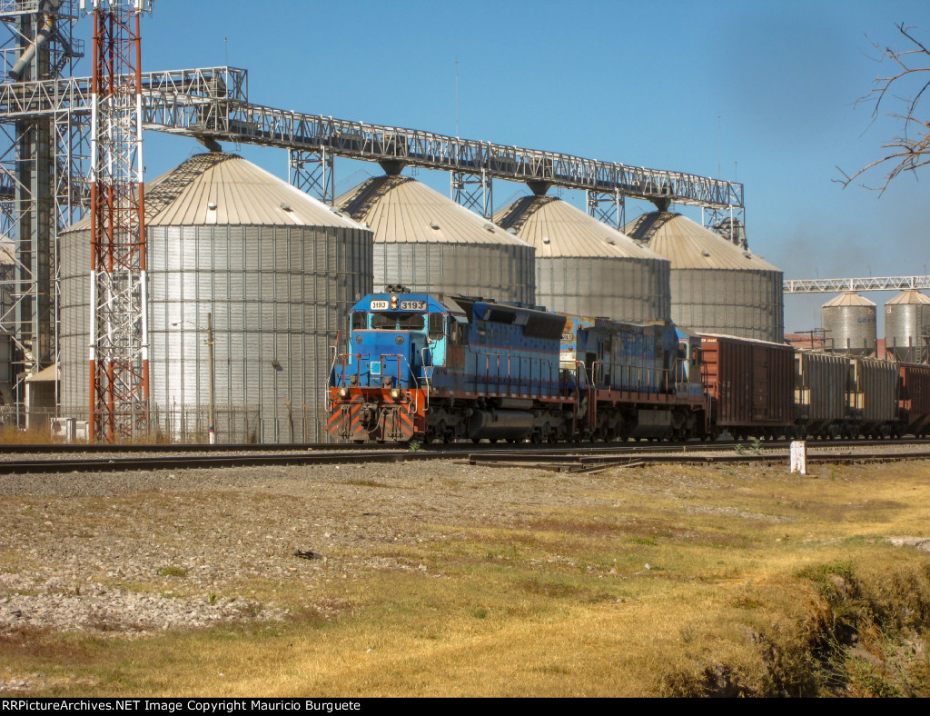 FXE SD40-2 leading a train